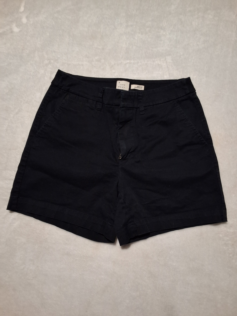 a new day Black High-Rise Casual Stretch Bermuda Shorts